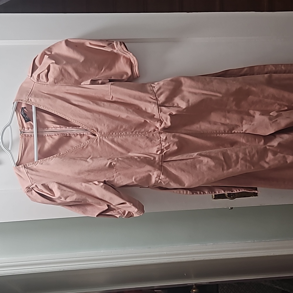 Eloquii Pink Jumpsuit with Puff Sleeves